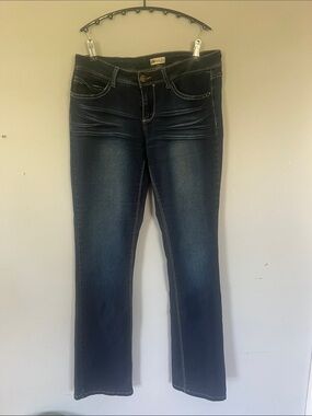 YMI Women's Boot Cut Jeans - Dark Blue Wash 11